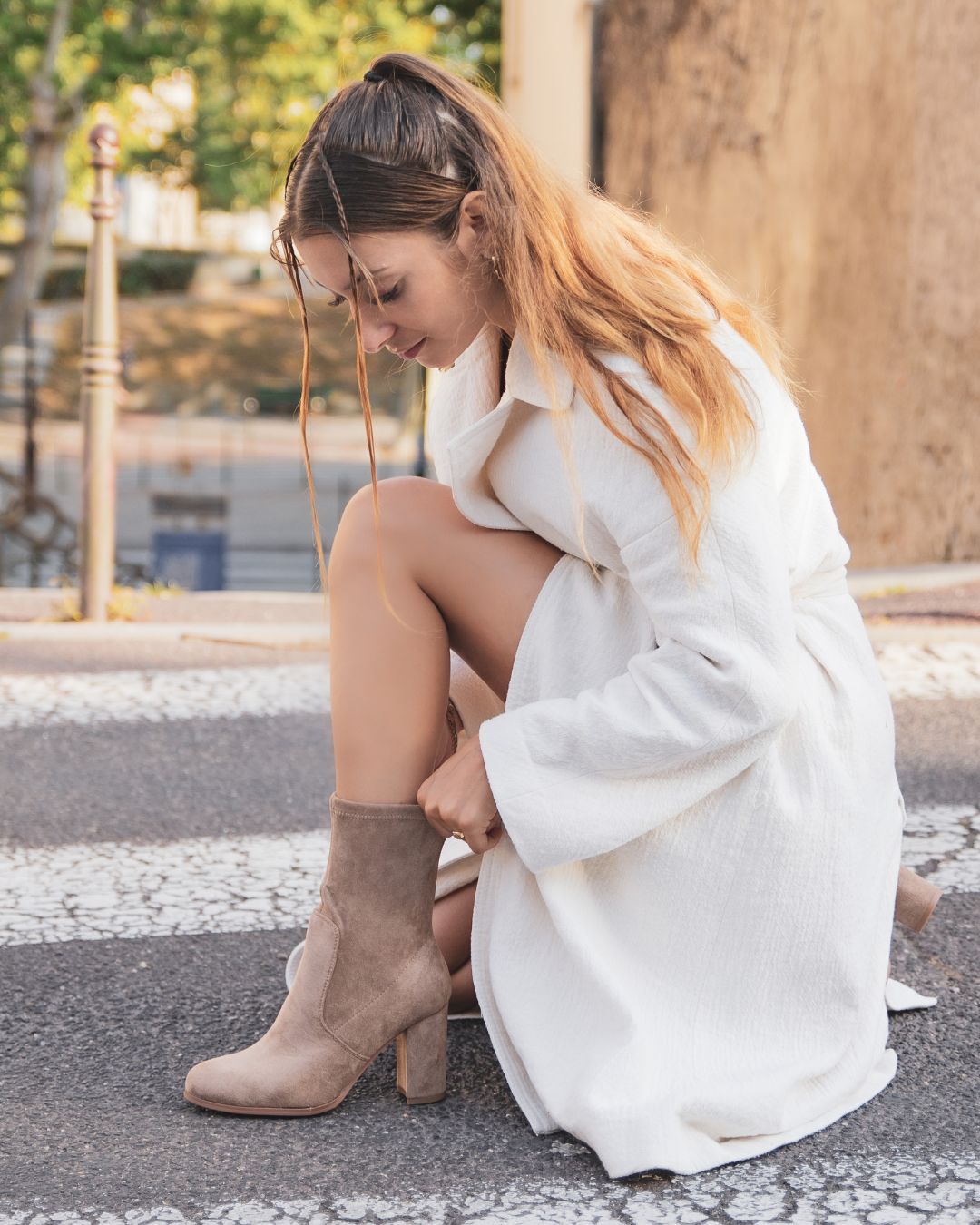 Bottines femme taupe à talon - Estelle - Casualmode.fr