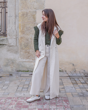 Basket femme étoile kaki à lacets - Cléa