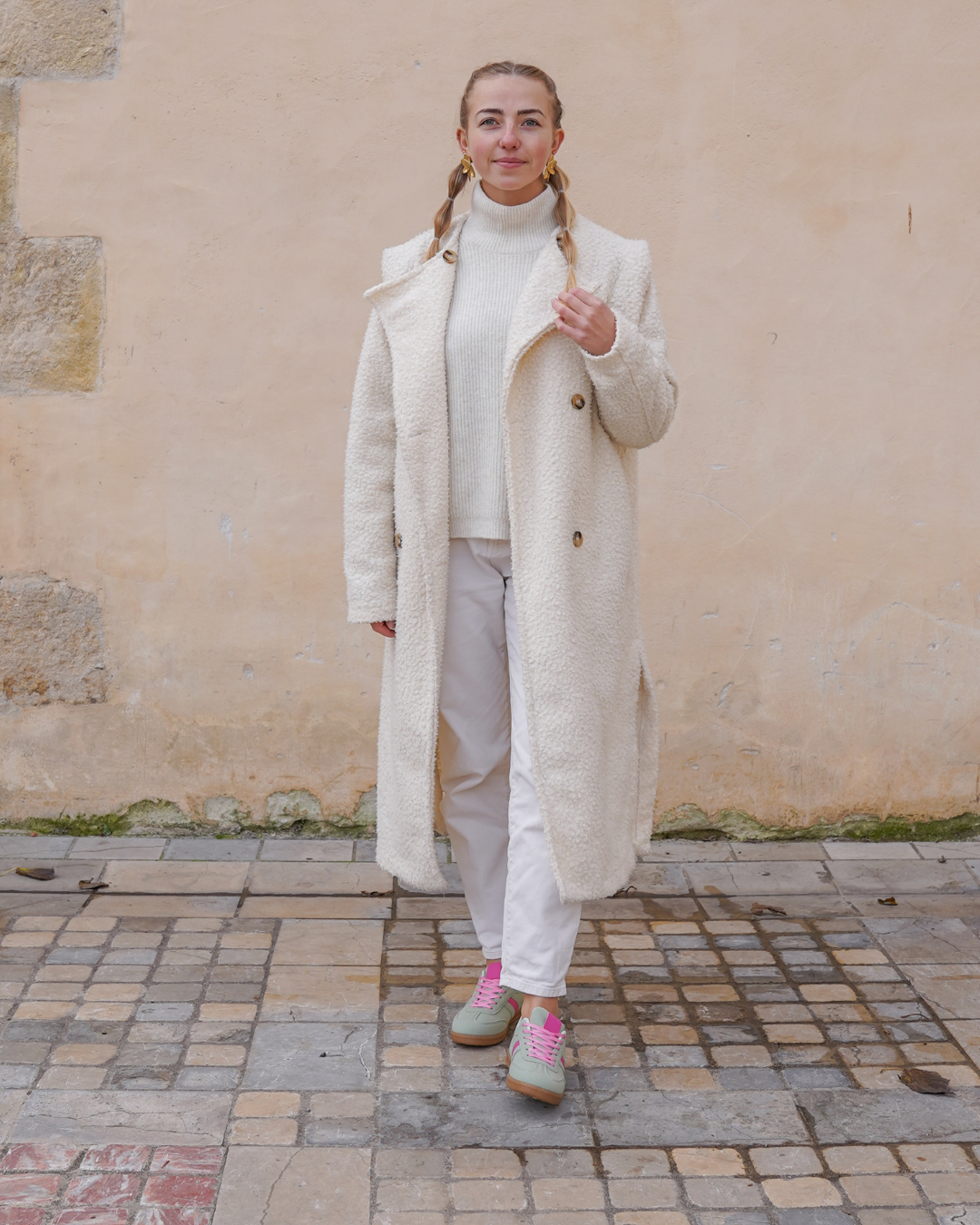 Basket femme kaki à lacets - Joséphine