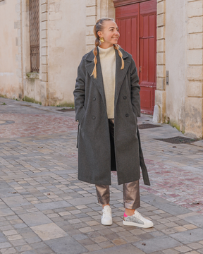 Basket femme étoile argentée à lacets - Margaux