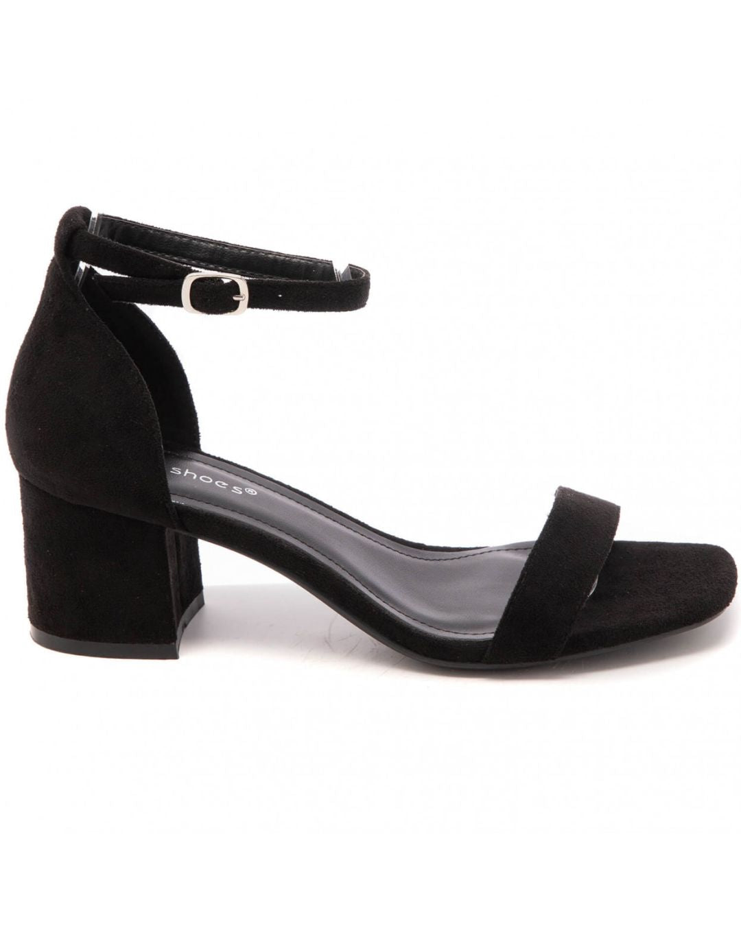 Sandale femme talon carré noir - Sofia - Casualmode.fr