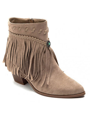 Bottines femme taupe à talon - Alma - Casualmode.fr