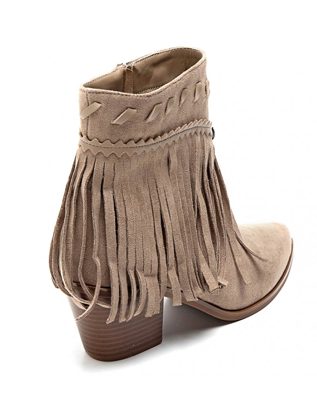 Bottines femme taupe à talon - Alma - Casualmode.fr