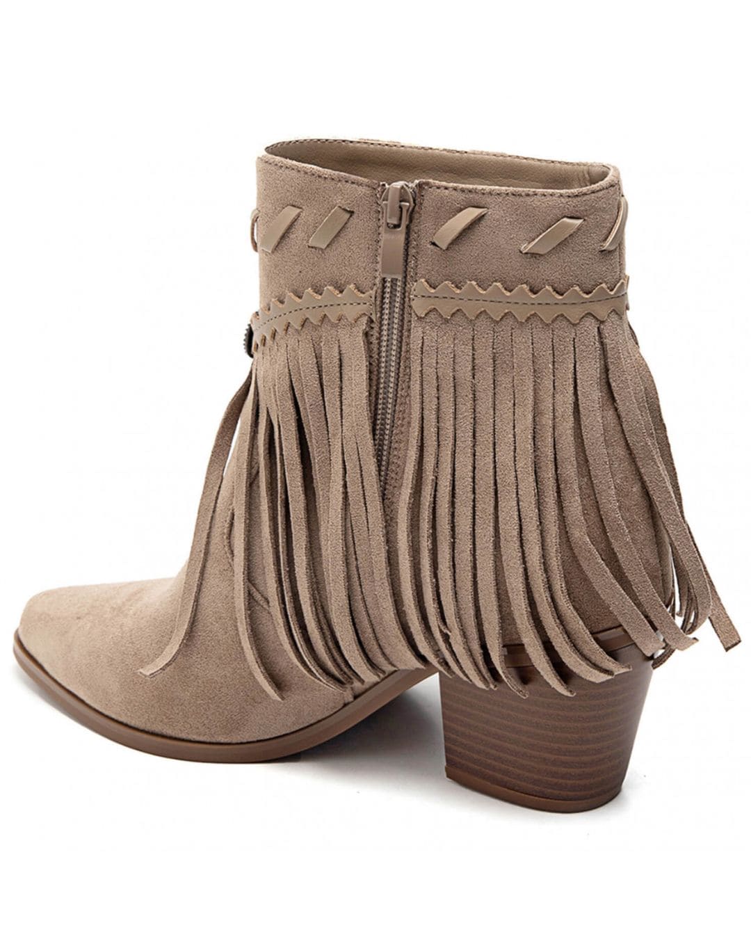 Bottines femme taupe à talon - Alma - Casualmode.fr